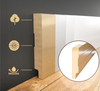 PRÓBKA 20 CM - Listwa przypodłogowa MDF lakierowana biała z wodoodporną powłoką TRIO SLIM 8cm