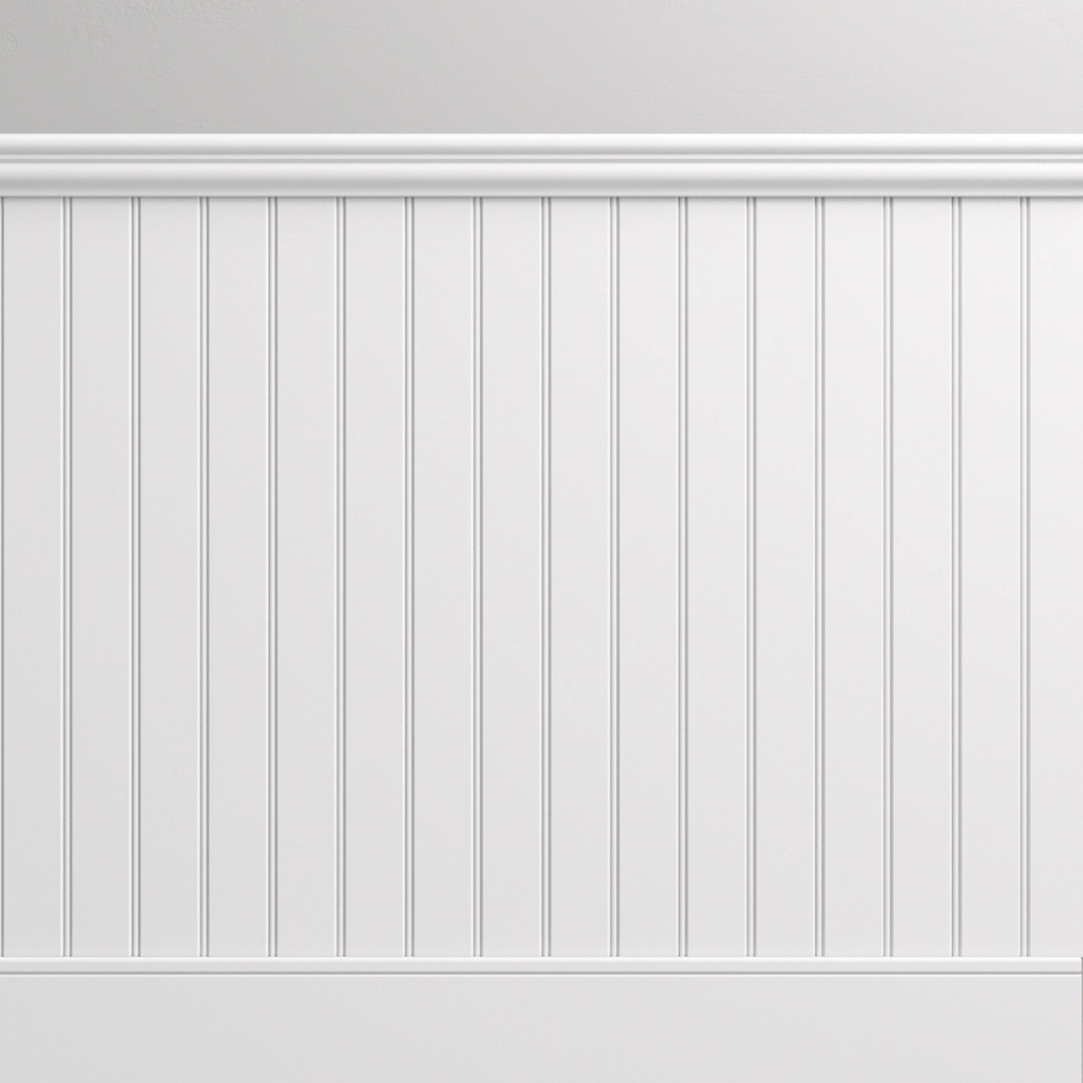 Boazeria angielska MDF lakierowana - zestaw listew na ścianę z listwą przypodłogową - długość 225 cm / wysokość 94,6 cm (model Nova-1)