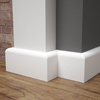 Listwa przypodłogowa MDF lakierowana biała FOGE LB1 - 6cm
