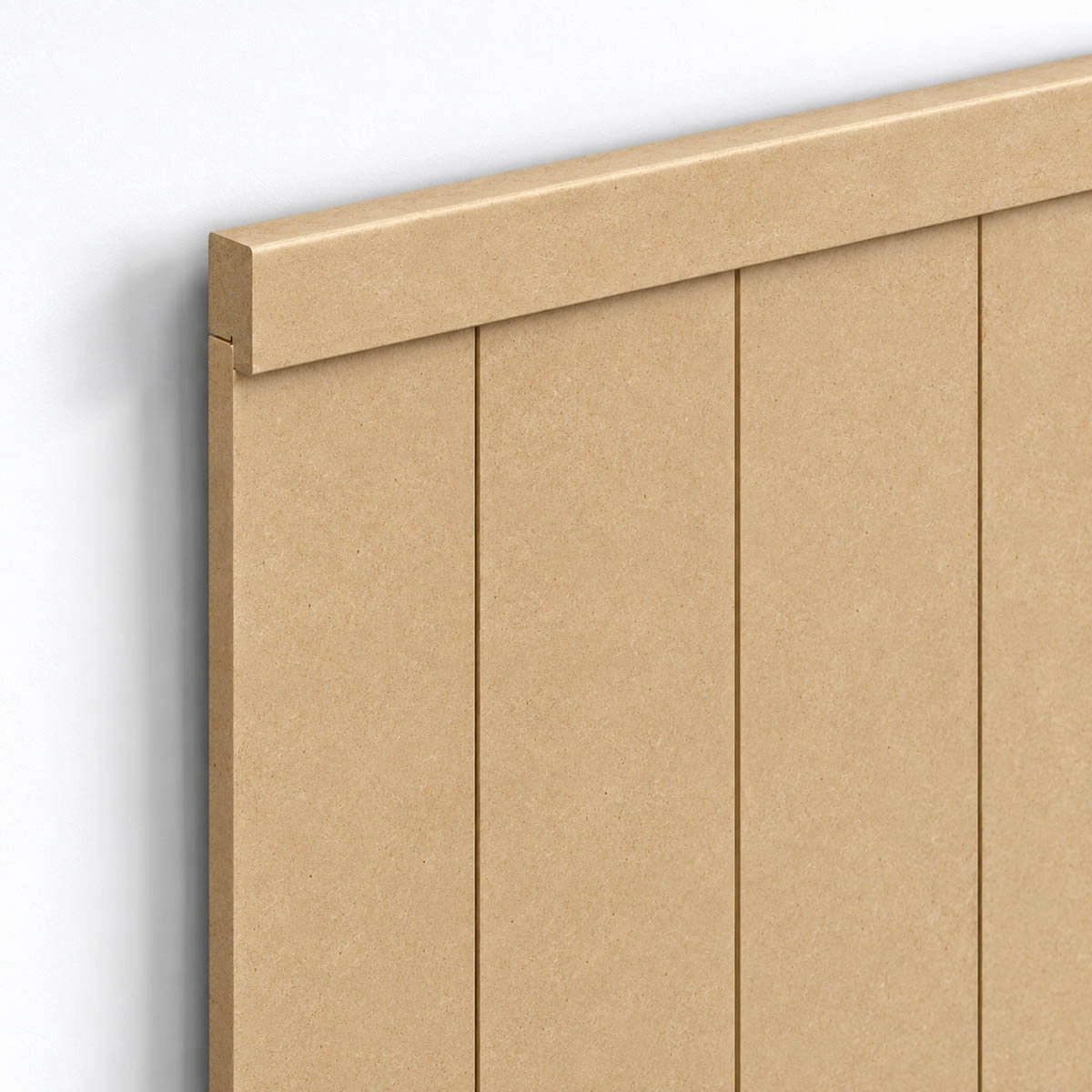 Boazeria ścienna AXIS MDF surowa do malowania - długość 200 cm, wysokość 118 cm