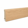 PRÓBKA 20 CM - Listwa przypodłogowa drewniana 60x15 mm - dąb europejski lakierowany