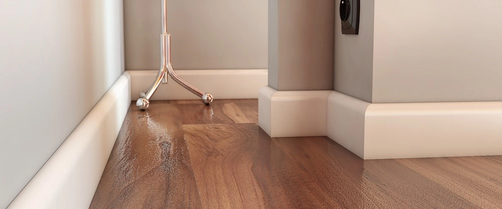 Listwa przypodłogowa MDF Plus R25 (262 cm x 8 cm x 1,6 cm) wilgocioodporna lakierowana biały RAL 9003 półmat