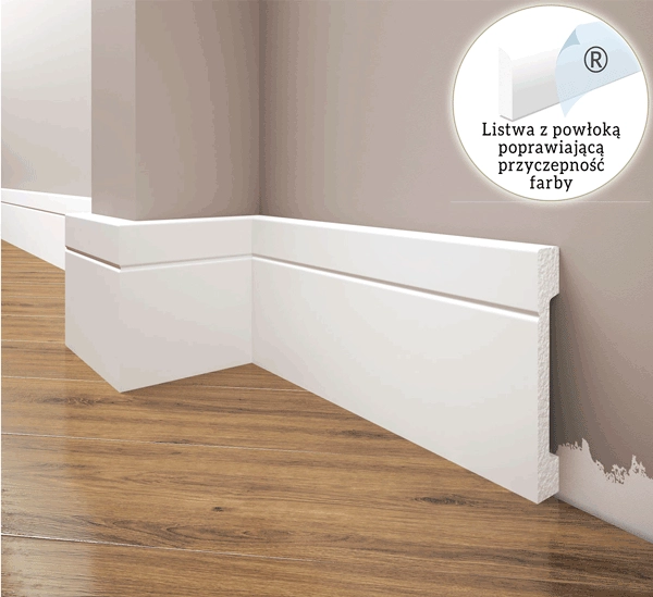 Listwa elastyczna przypodłogowa, cokół Creativa LPC-20F 200cm