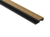 Prawe zakończenie lameli Dąb Naturalny L0205RT wym. 200 x 1.2 x 4.5 cm, z PolyForce, w kolorze naturalnym dąb
