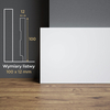 PRÓBKA 20 CM - Listwa przypodłogowa MDF lakierowana biała z wodoodporną powłoką PRIMA SLIM 10cm