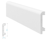 Listwa przypodłogowa Krome P8018 biała z polistyrenu (240 cm x 8 cm x 1,8 cm) wodoodporna
