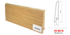 Drewniana listwa przypodłogowa lakierowana KS80 (240 cm x 7,8 cm x 1,6 cm) DĄB EUROPEJSKI