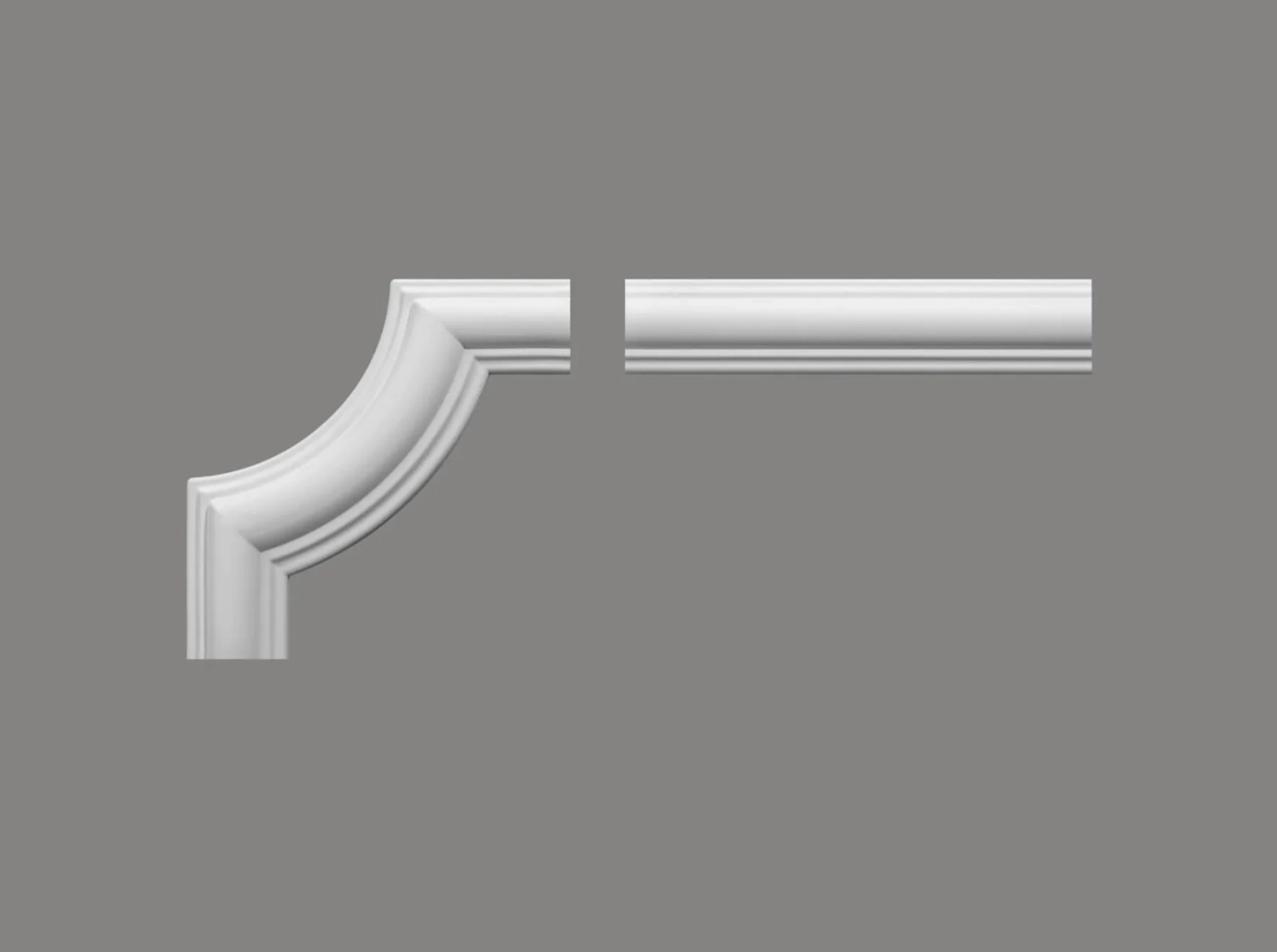 Narożnik ścienny MD002-10 biały wym. 15.4 x 4 x 15.4 cm, z PolyForce