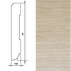 Drewniana listwa przypodłogowa olejowana 95/15 (240 cm x 9,5 cm x 1,5 cm) Dąb Biały olej