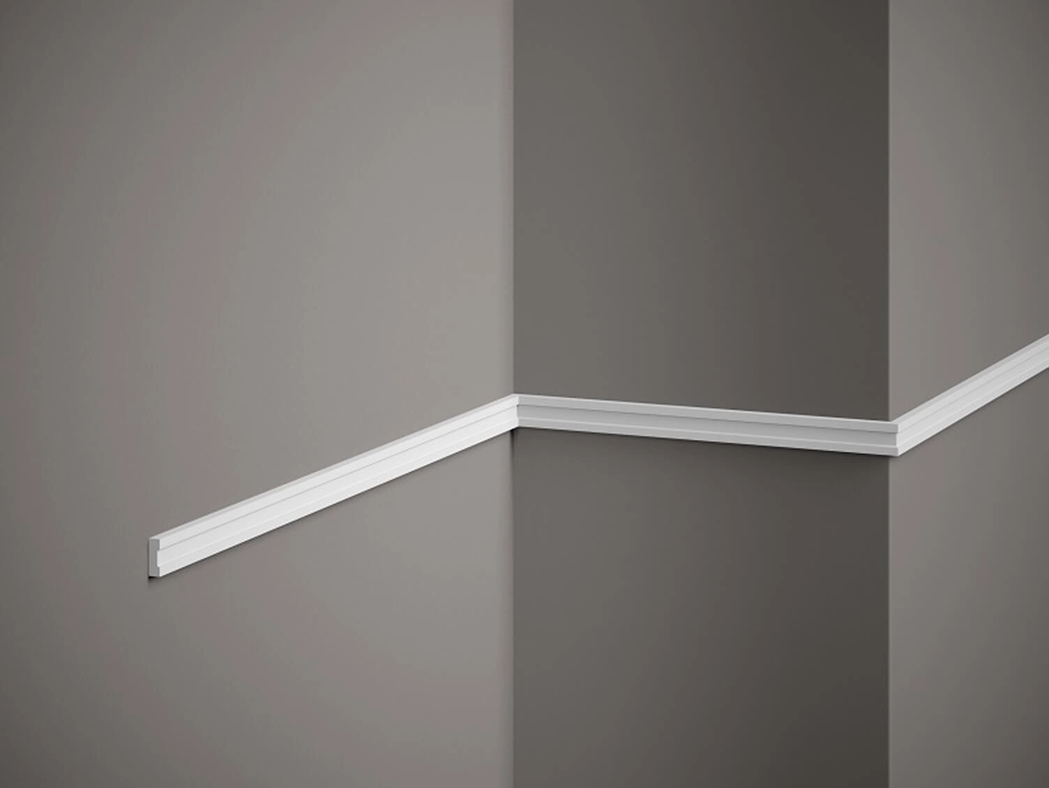 Listwa ścienna MDD316 biała wym. 200 x 0.5 x 1.5 cm, z ProFoam