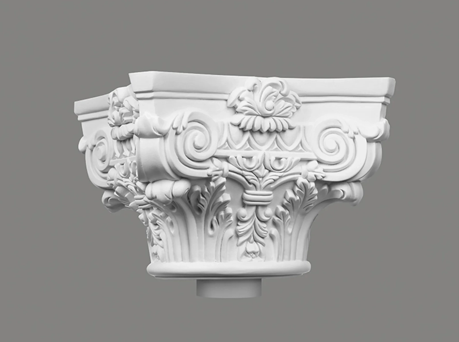 Nasada kolumny C1001-2W biała wym. 33 x 33 x 24.5 cm, z ProFoam