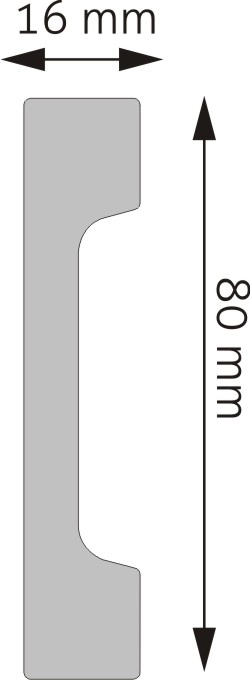 Listwa przypodłogowa, cokół Creativa LPC-28 244cm