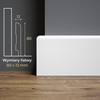 PRÓBKA 20 CM - Listwa przypodłogowa MDF lakierowana wodoodporna powłoka SOLO SLIM 8cm