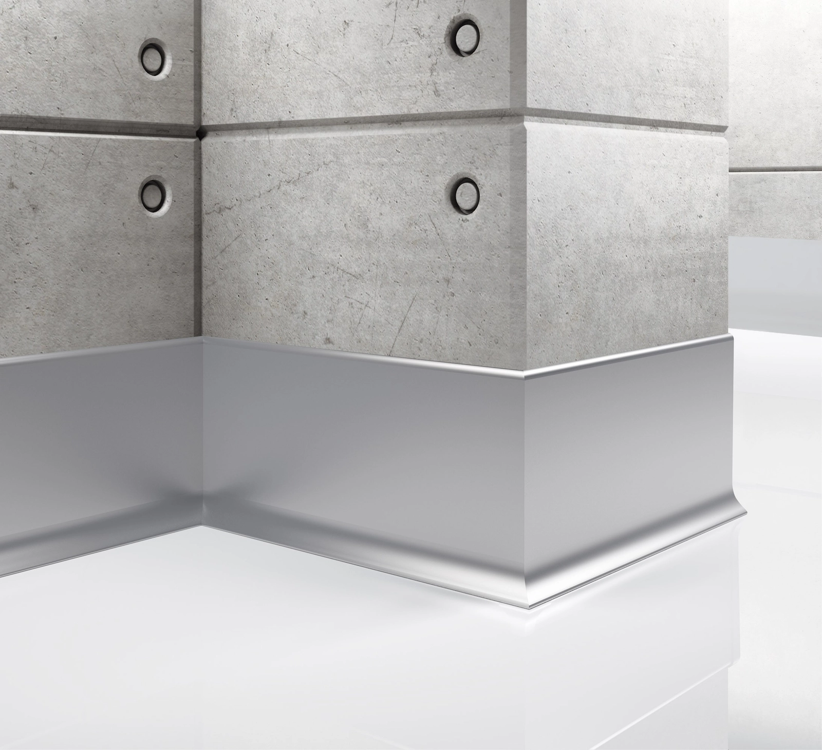 Listwa przypodłogowa aluminiowa, cokół Creativa LP100 250cm