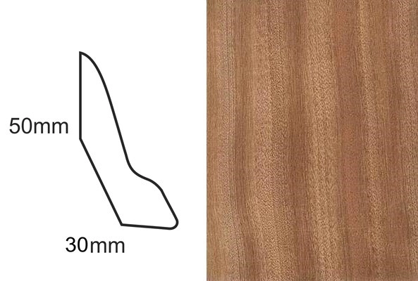 Listwa przypodłogowa fornirowana nielakierowana LP60 (240 cm x 5 cm x 3 cm) sapella