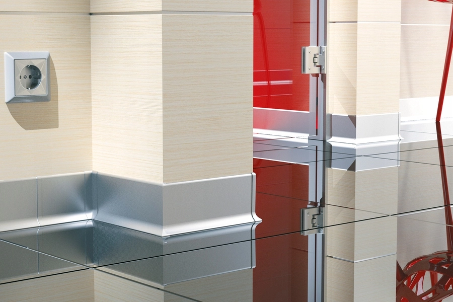 Listwa przypodłogowa aluminiowa, cokół Creativa LP59 250cm