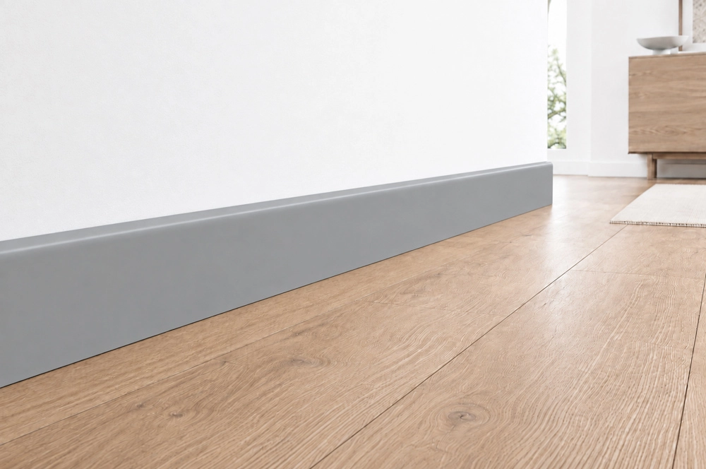 Listwa przypodłogowa MDF lakierowana UV, szara RAL7042 - FOGE LB1 8cm
