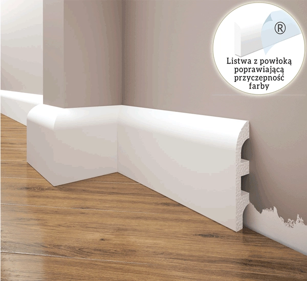 Listwa przypodłogowa, cokół Creativa LPC-19 244cm
