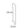 Listwa przypodłogowa drewniana lakierowana OPAL 100 (240 cm x 10 cm x 1,6 cm) iglaste
