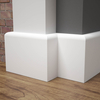 PRÓBKA 20 CM - Listwa przypodłogowa MDF lakierowana biała FOGE - LB1 10cm
