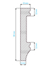 Listwa przypodłogowa Krome P8015 biała (240 cm x 8 cm x 1,5 cm) wysokogęstościowy polistyren pokryty polimerem