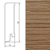 Drewniana listwa przypodłogowa olejowana 80/18 (240 cm x 8 cm x 1,8 cm) Dąb Olej Naturalny