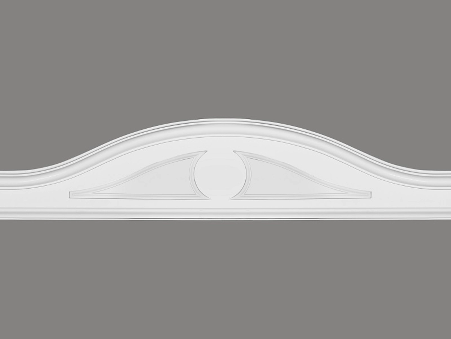 Dekoracyjny portal nad drzwi D3515 biały wym. 31.5 x 0.6 x 11 cm, z ProFoam