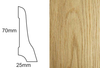 Listwa przypodłogowa fornirowana lakierowana LP70 (240 cm x 7 cm x 2,5 cm) dąb