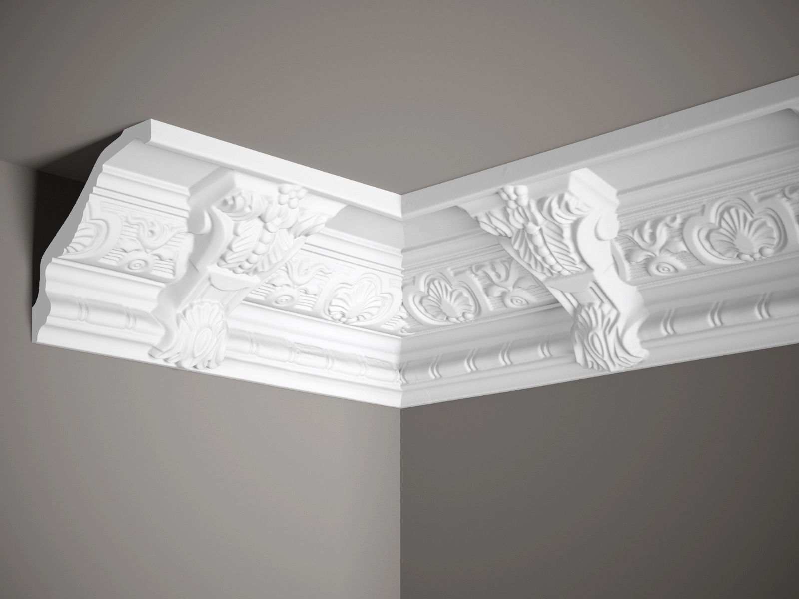 Listwa przysufitowa biała MDA138 wym. 200 x 16 x 13 cm, z ProFoam