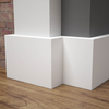 Listwa przypodłogowa MDF - PRIMA 12cm - Biała Premium