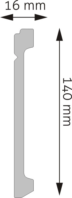 Listwa przypodłogowa, cokół Creativa LPC-30 244cm