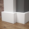 Listwa przypodłogowa MDF lakierowana biała z wodoodporną powłoką TRIO 12cm