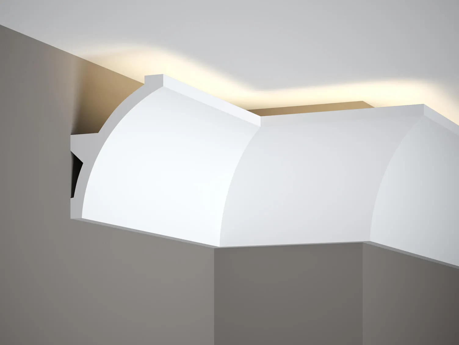 Listwa oświetleniowa sufitowa MDB101 biała wym. 200 x 10.6 x 14 cm, z ProFoam