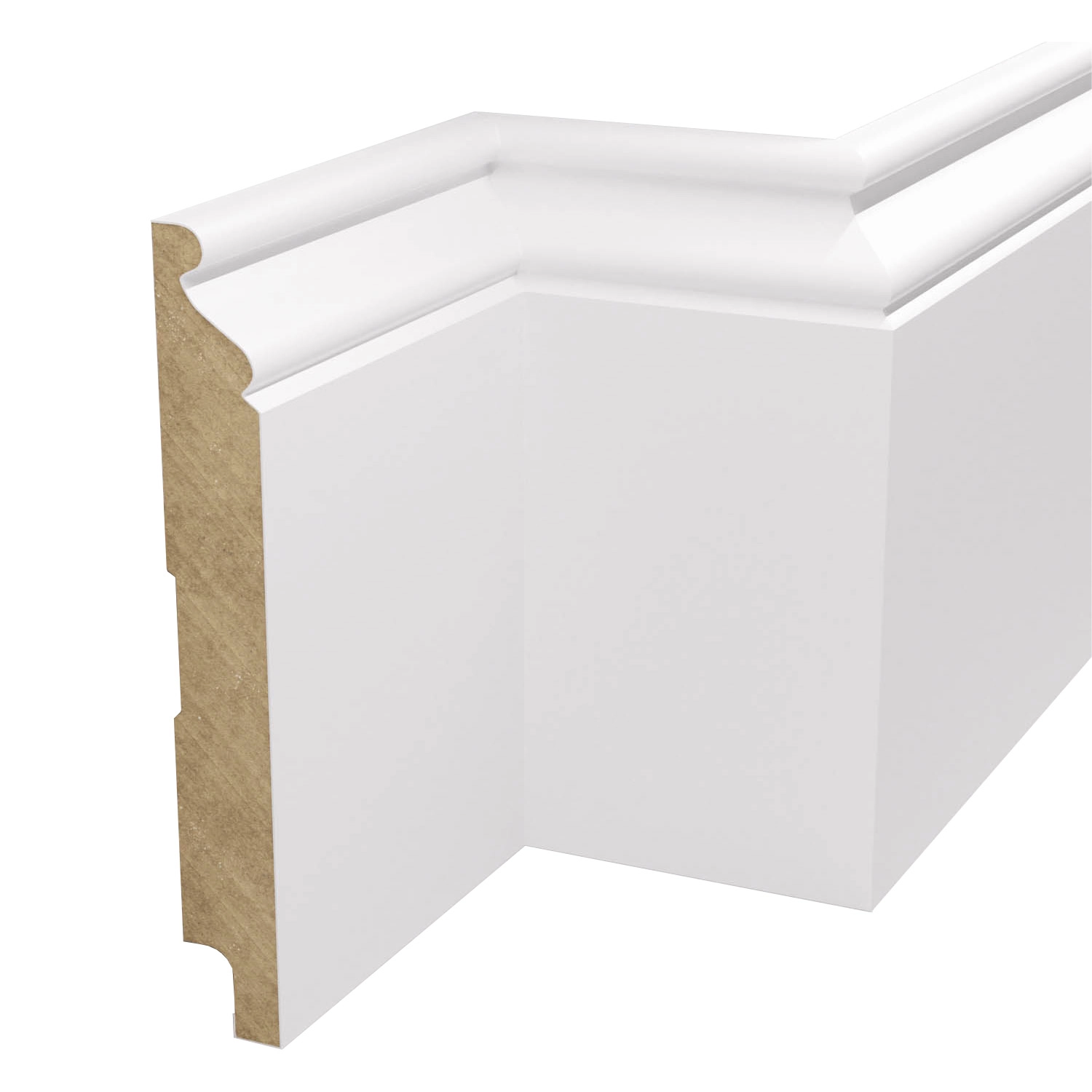 Listwa przypodłogowa MDF lakierowana biała z wodoodporną powłoką MODERNA 12cm