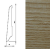 Drewniana listwa przypodłogowa lakierowana KS80 (240 cm x 7,9 cm x 1,6 cm) Jesion