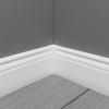 PRÓBKA 20 CM - Listwa przypodłogowa MDF TRIO R5, Biała Premium, 8cm