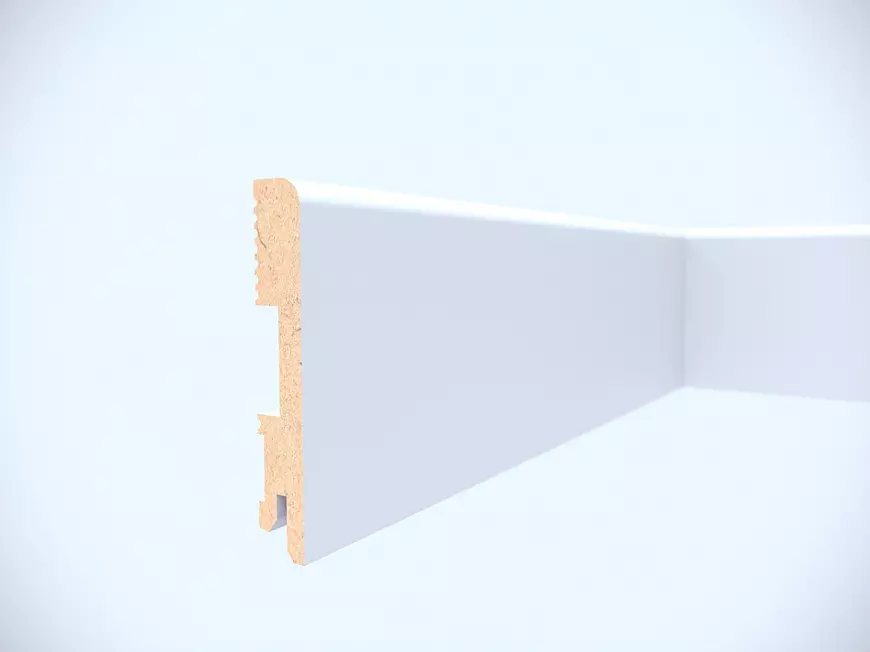 Listwa przypodłogowa MDF lakierowana biała FOGE LB1 - 10cm