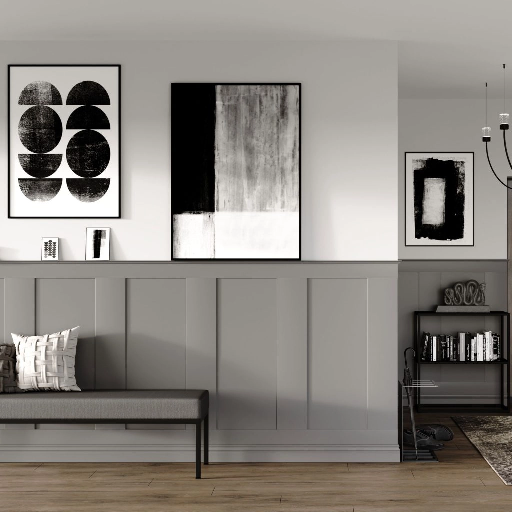 Listwa boazeryjna ELEGANT XL, boazeria ścienna MDF, do malowania